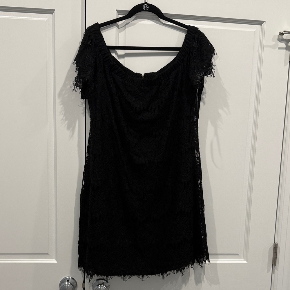 City Chic Black Lace Mini Dress